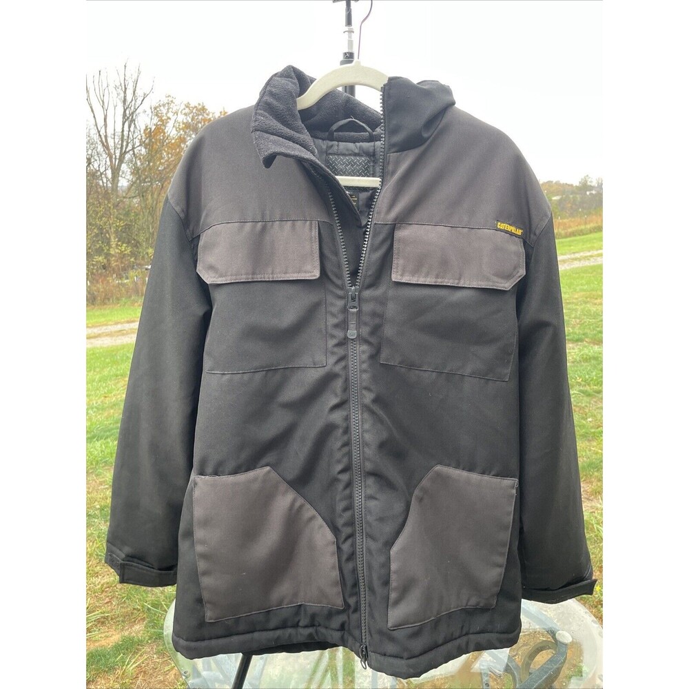 Caterpillar Black Jacket Size Large Lightly Used